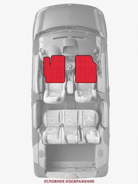 ЭВА коврики «Queen Lux» передние для Porsche Cayman