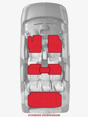 ЭВА коврики «Queen Lux» комплект для Honda Odyssey (3G)